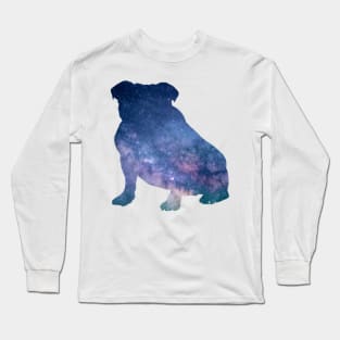 Bulldog Out of this World - Space Theme Dog Long Sleeve T-Shirt